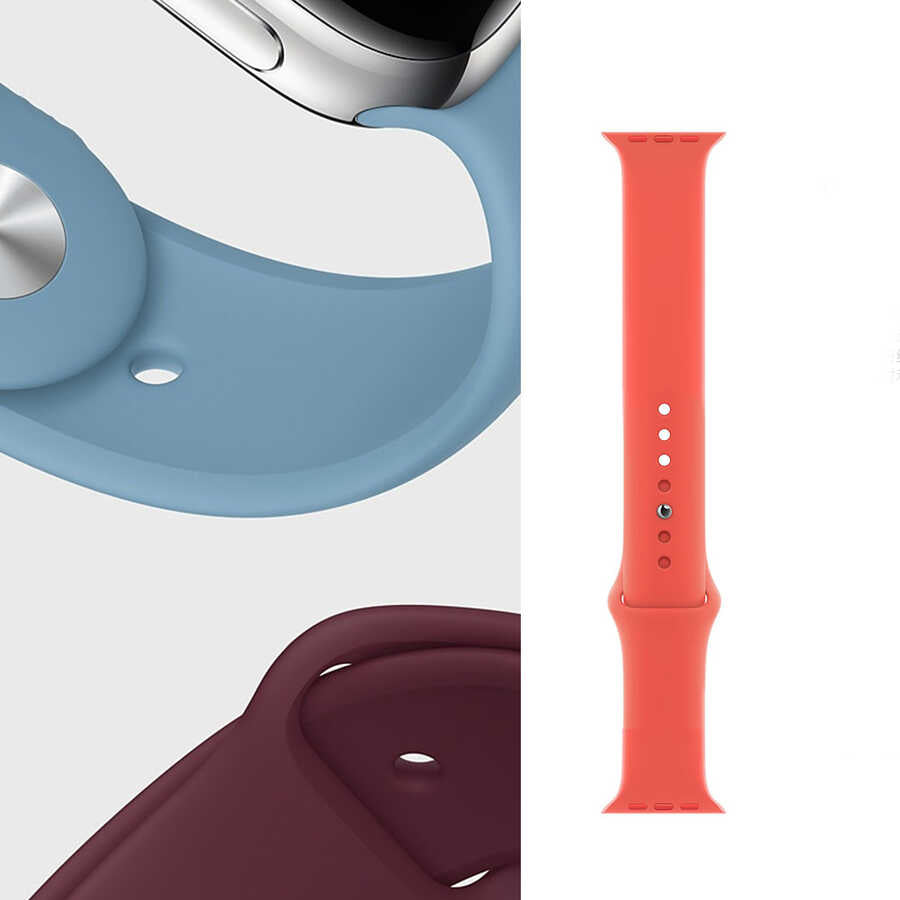 Apple Watch 42mm Wiwu Sport Band Silicone Strap Orange