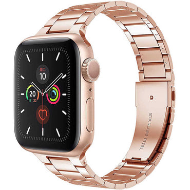 Apple Watch 42mm Wiwu Ultra Thin Steel Belt Three Beads Metal Band Gray 