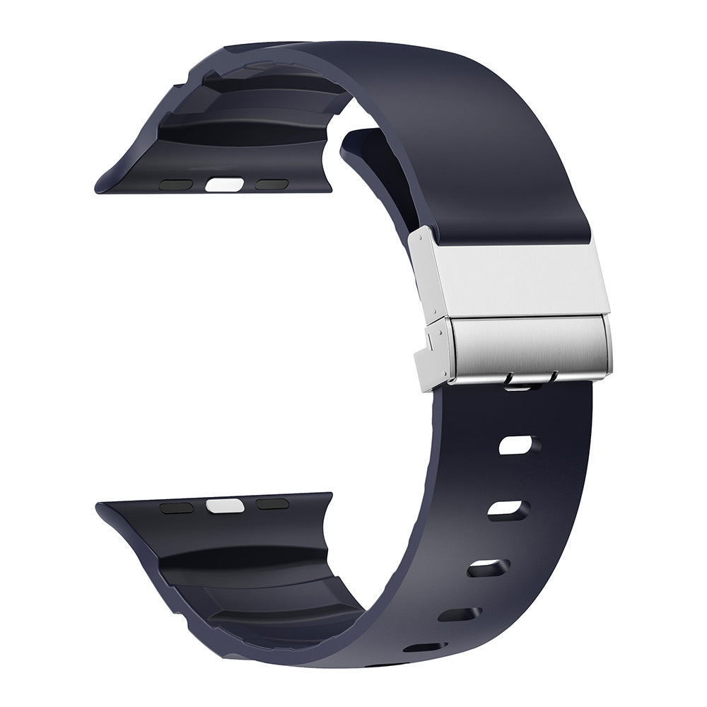 Apple Watch 42mm Zore KRD-145 Metal Buckle Silicone Band Starlight 