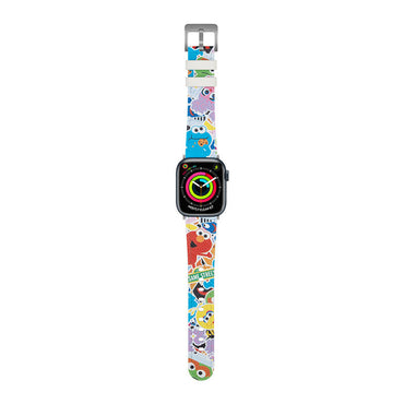Apple Watch 44mm Casebang Sesame Street Serisi Deri Saat Kordon Kırmızı