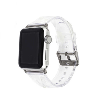 Apple Watch 44mm KRD-13 Şeffaf Silikon Kordon