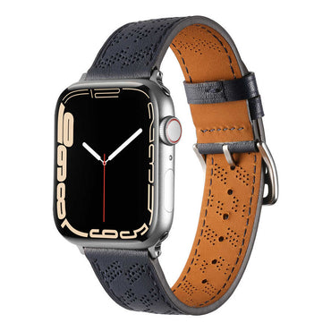 Apple Watch 44mm KRD-76 PU Deri Kordon Strap Kayış