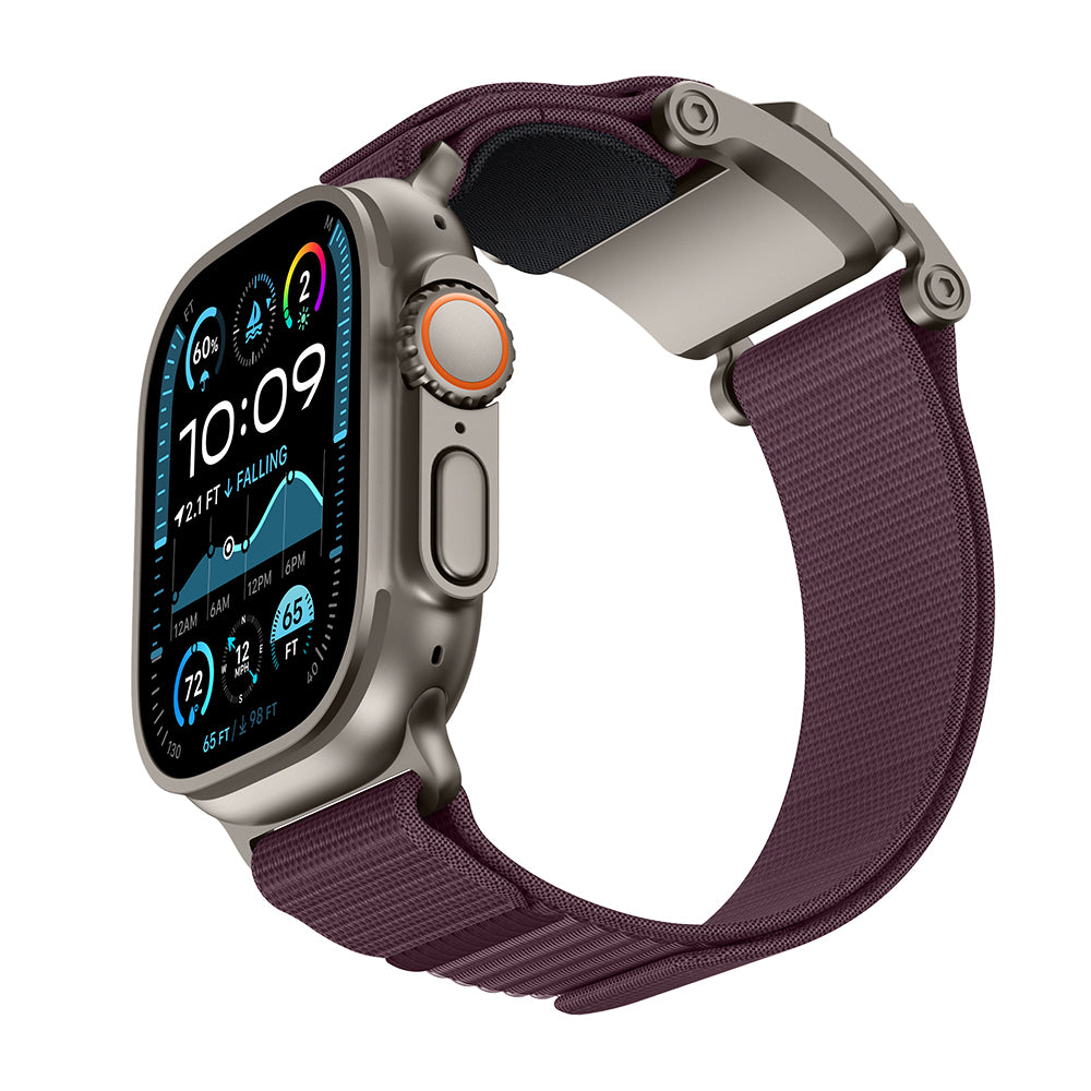 Apple Watch 44mm Mohseven iWatch Mecha Sport Hasır Kordon