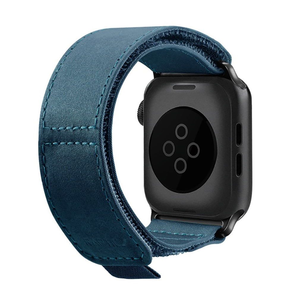 Apple Watch 44mm Raptic Canvas Serisi Kumaş Kordon Koyu Yeşil