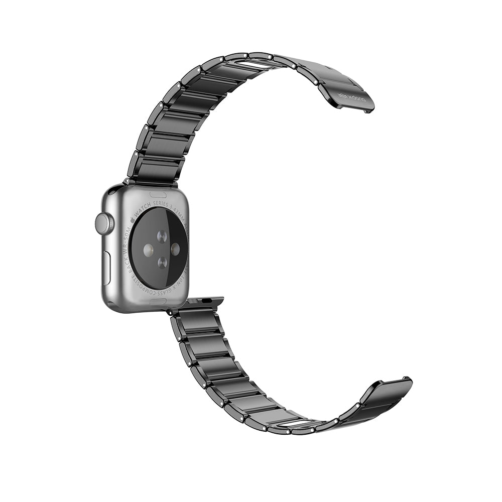 Apple Watch 44mm Raptic Classic Serisi Magnetik Metal Kordon Siyah