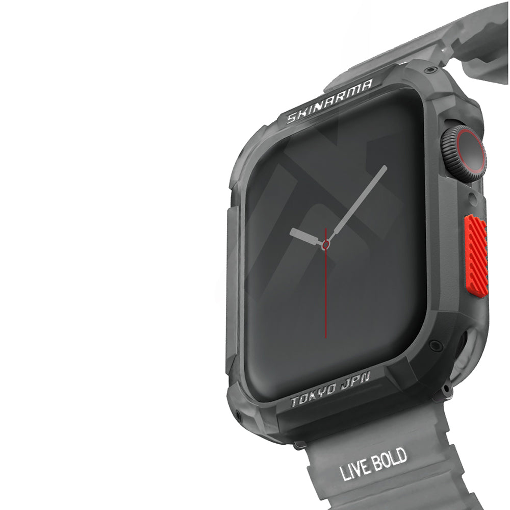 Apple Watch 44mm SkinArma Kurono Frosted Design Hard PC Case Protector Dark Gray 
