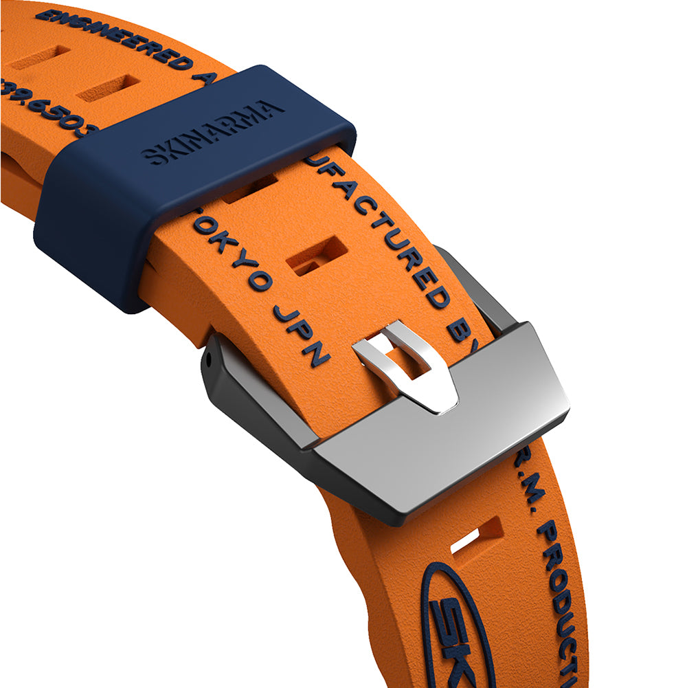 Apple Watch 44mm SkinArma Shokku Silicone Band Orange 