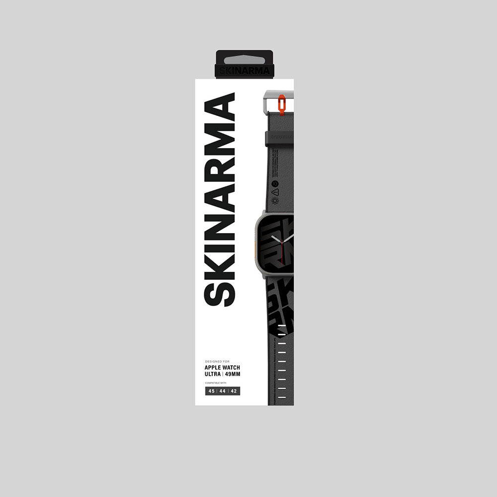 Apple Watch 44mm SkinArma Spunk Series PU Leather Band Cream 