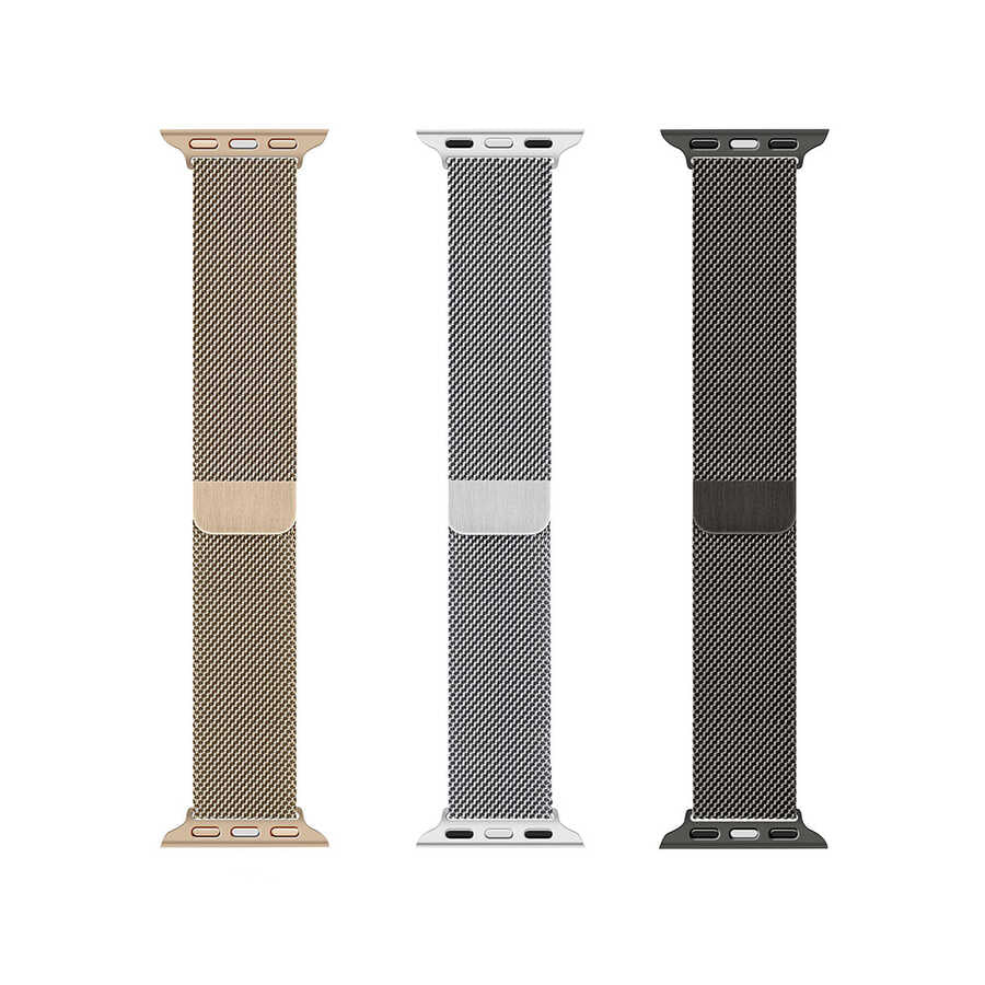 Apple Watch 44mm Wiwu Minalo Metal Band Silver 
