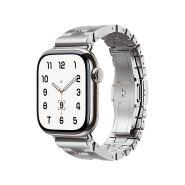 Apple Watch 44mm Zore KRD-125 Metal Band Strap Black 