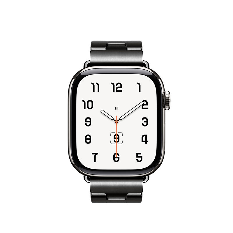 Apple Watch 44mm Zore KRD-125 Metal Band Strap Black 