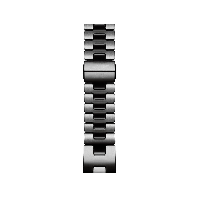 Apple Watch 44mm Zore KRD-125 Metal Band Strap Black 