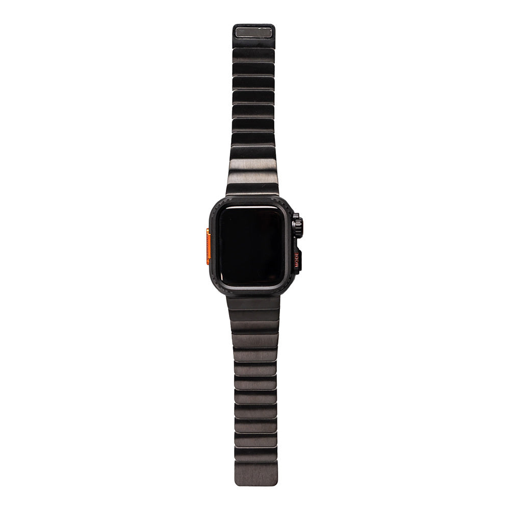 Apple Watch 44mm Zore KRD-126 Hard Case Protector Metal Band Starlight 