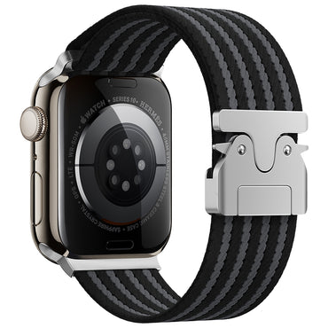 Apple Watch 44mm Zore KRD-133 Nylon Fabric Braided Strap Blue 