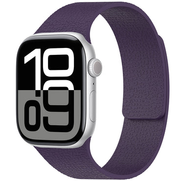 Apple Watch 44mm Zore KRD-136 Embossed Patterned Silicone Band Cocao 