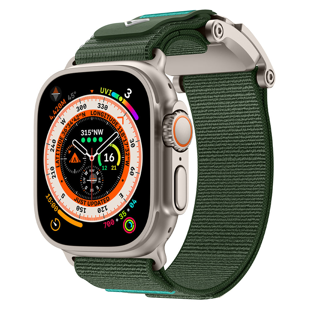Apple Watch 44mm Zore KRD-154 Naylon Kumaş Hasır Örgülü Kordon
