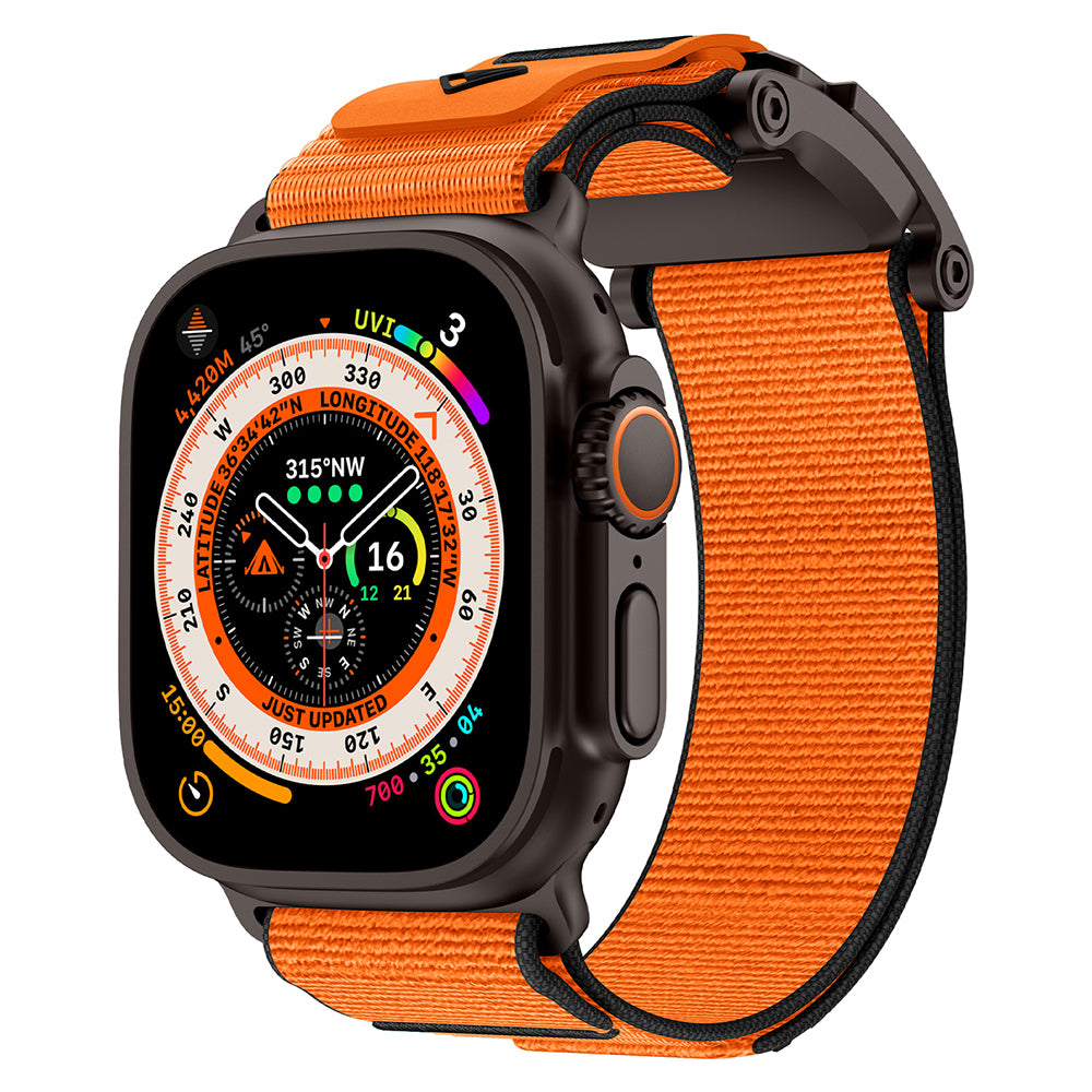 Apple Watch 44mm Zore KRD-154 Naylon Kumaş Hasır Örgülü Kordon