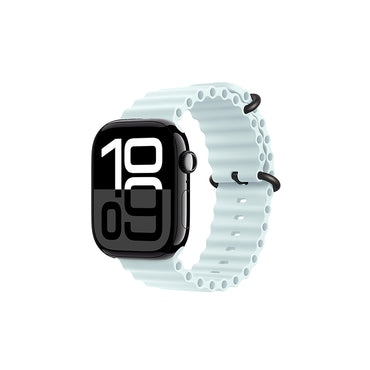 Apple Watch 10 46mm Zore KRD-75 Silikon Kordon Beyaz