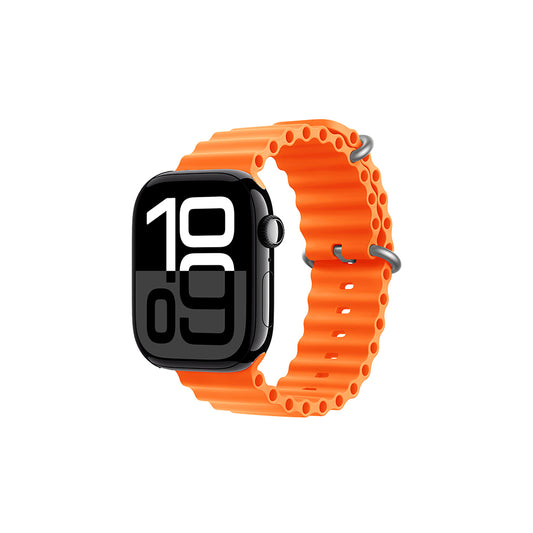 Apple Watch 10 46mm Zore KRD-75 Silikon Kordon Turuncu