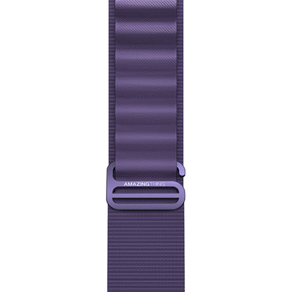 Apple Watch 7 41mm Amazingthing Titan Spor Hasır Kordon Mor