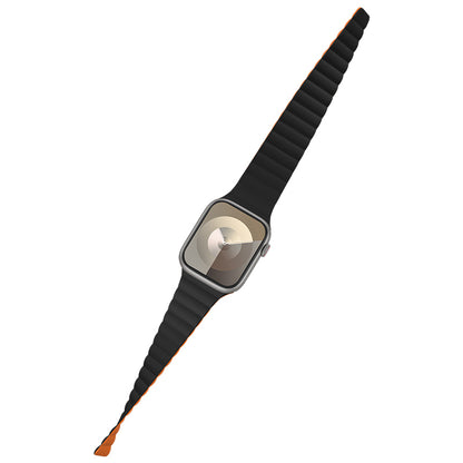 Apple Watch 7 41mm Benks Magnetik Tak Çıkar Silikon Strap Kayış Siyah