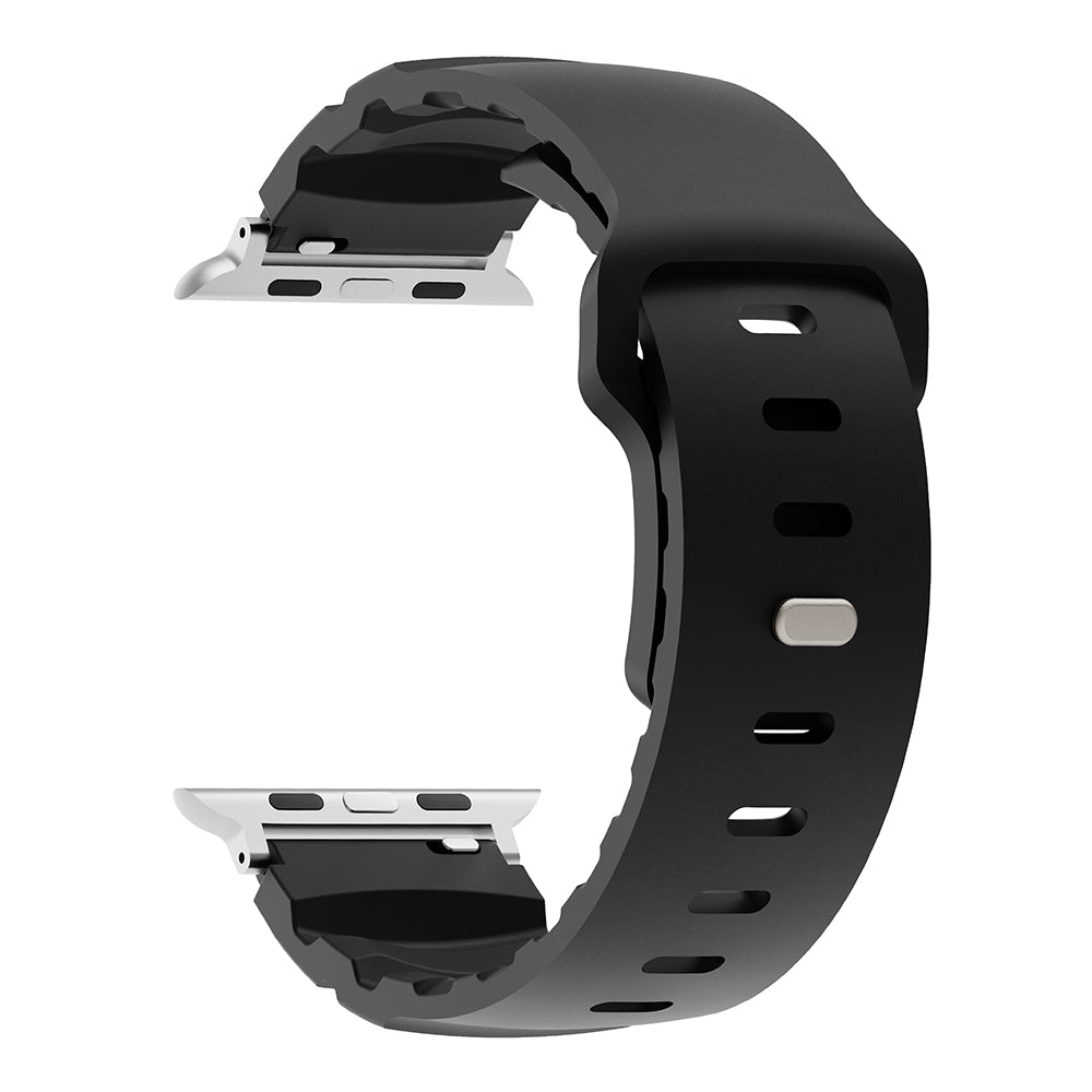 Apple Watch 7 41mm KRD-143 Silikon Kordon Siyah