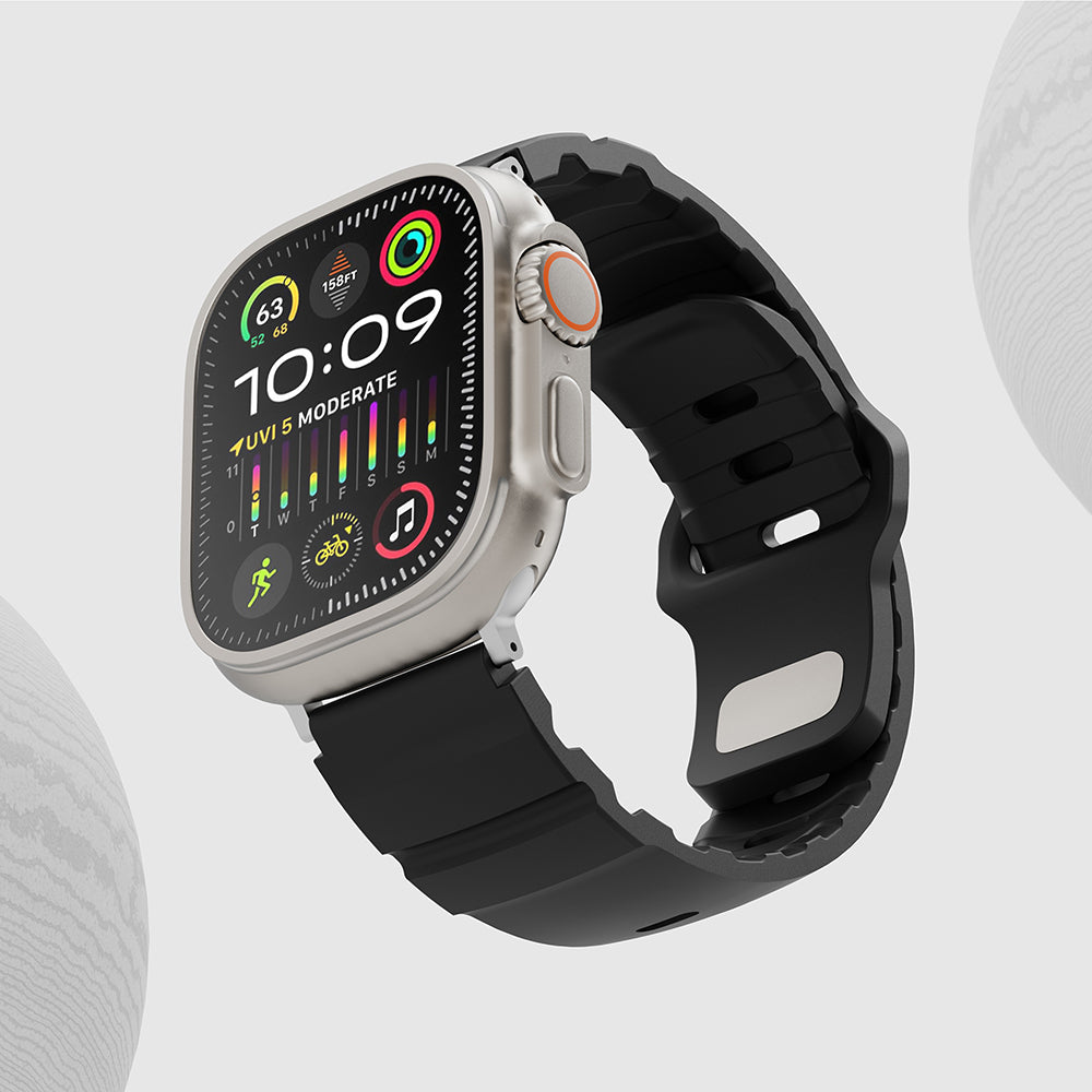 Apple Watch 7 41mm KRD-143 Silikon Kordon Turuncu