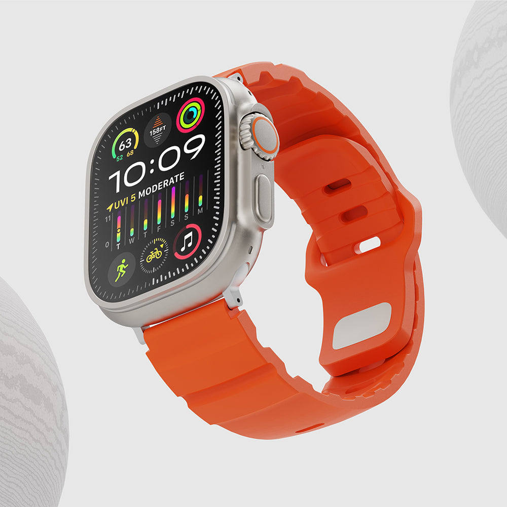 Apple Watch 7 41mm KRD-143 Silikon Kordon Sarı