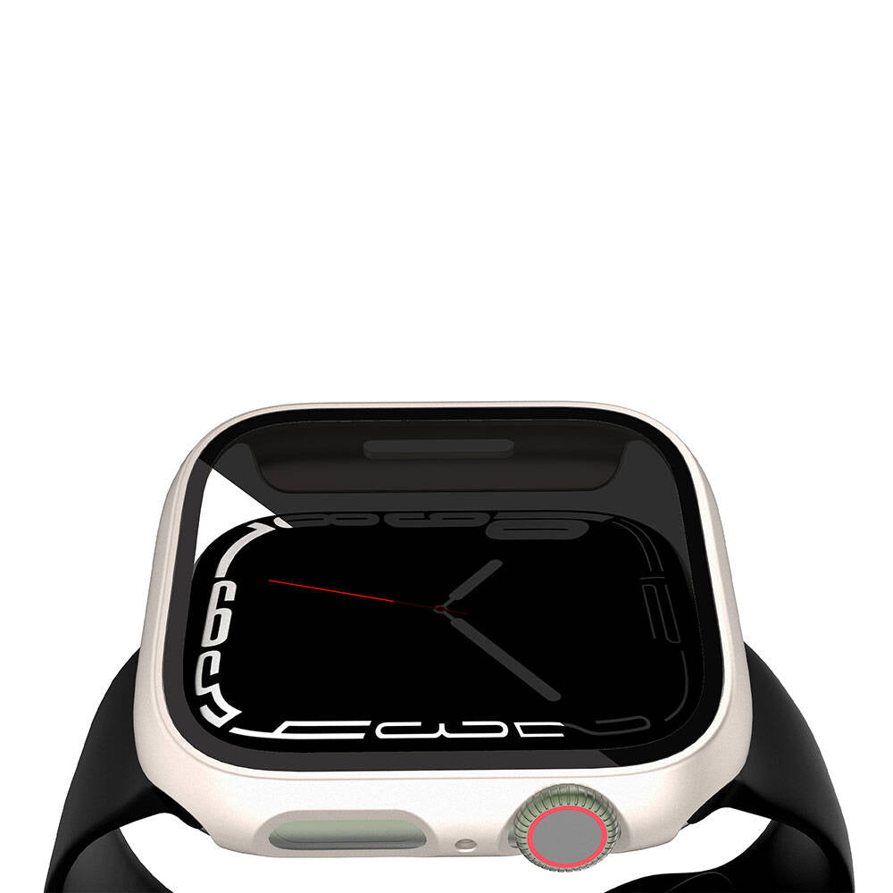 Apple Watch 7 41mm Hard PC Case and Privacy Ghost Screen Protector Zore Watch Gard 32 Black 