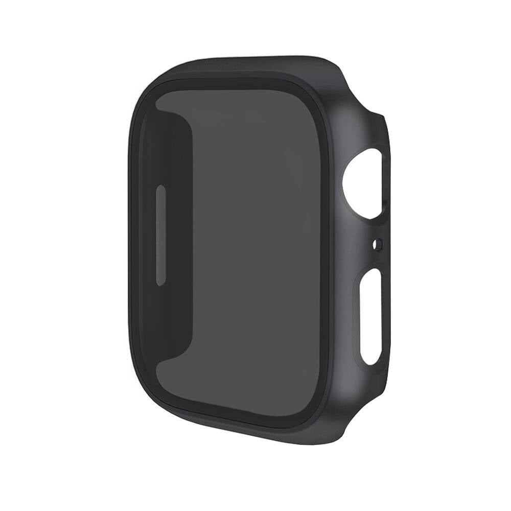 Apple Watch 7 41mm Hard PC Case and Privacy Ghost Screen Protector Zore Watch Gard 32 Black 