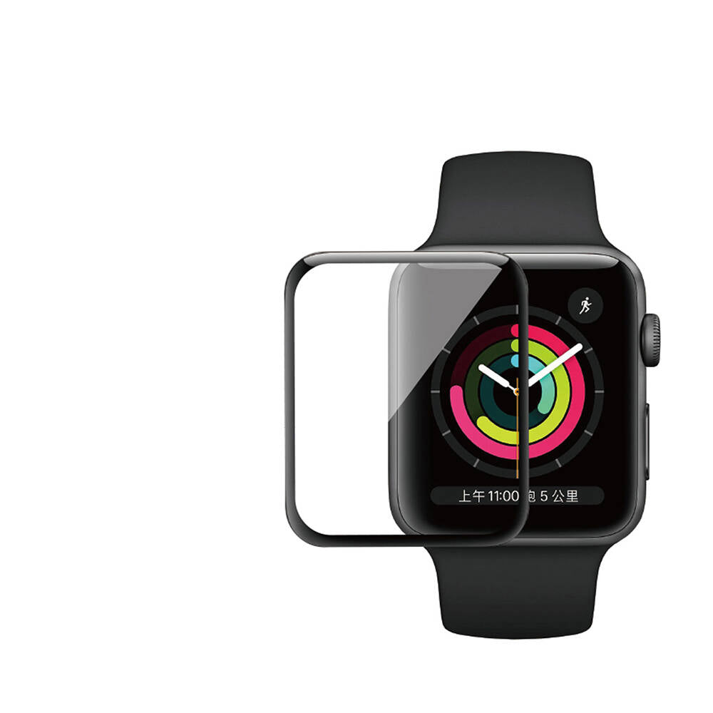 Apple Watch 7 41mm Wiwu Wi-JD105 Easy Install PMMA Pet Screen Protector + Easy Application Tool Black 