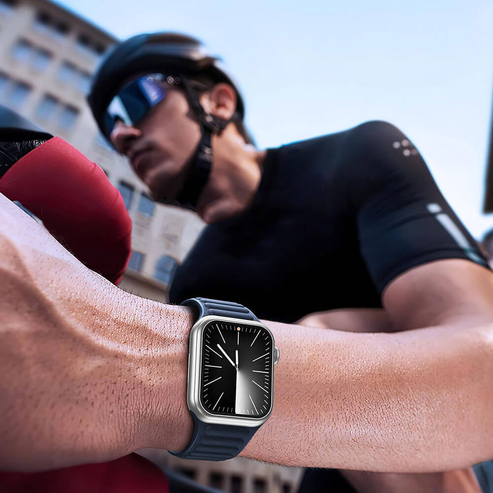 Apple Watch 7 41mm Wiwu Wi-JD106 Easy Install Smart Watch Tempered Glass Screen Protector Silver