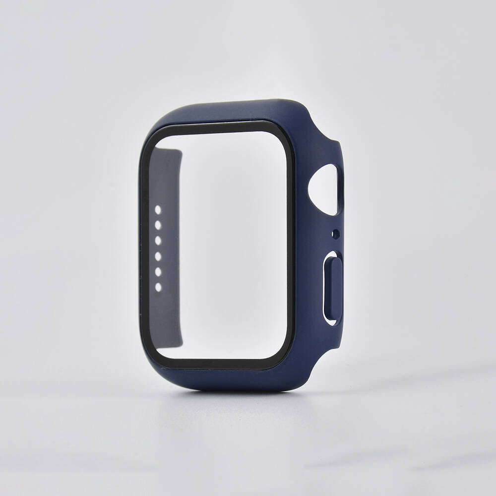 Apple Watch 7 41mm Zore 01 Case and Screen Protector Navy Blue