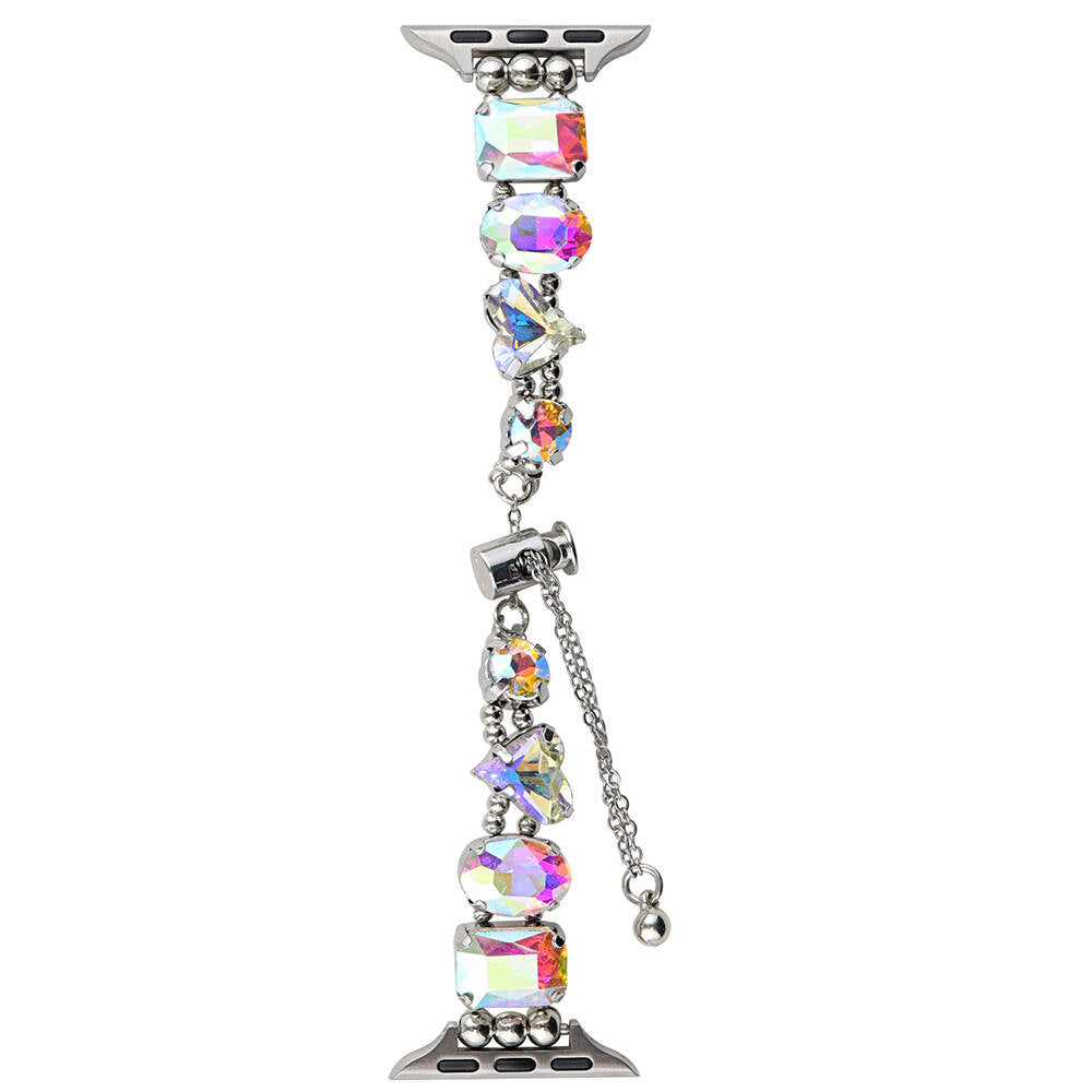 Apple Watch 7 41mm Zore KRD-115 Colorful Stone Design Strap Colorful 
