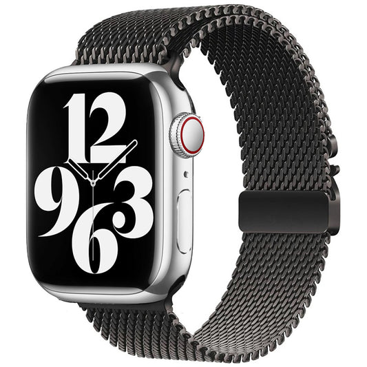 Apple Watch 7 41mm Zore KRD-121 Metal Mesh Strap Black