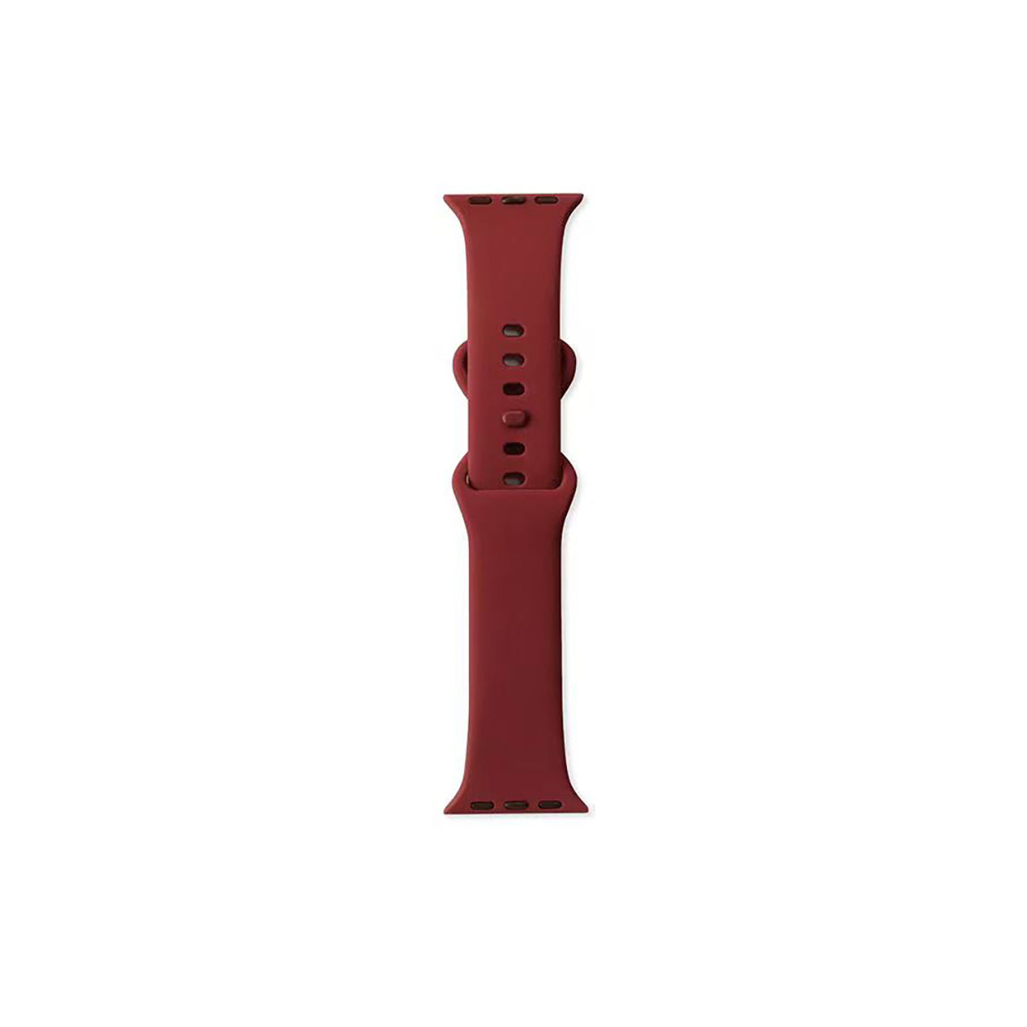 Apple Watch 7 41mm Zore KRD-131 Silicone Band Strap Dark Red 