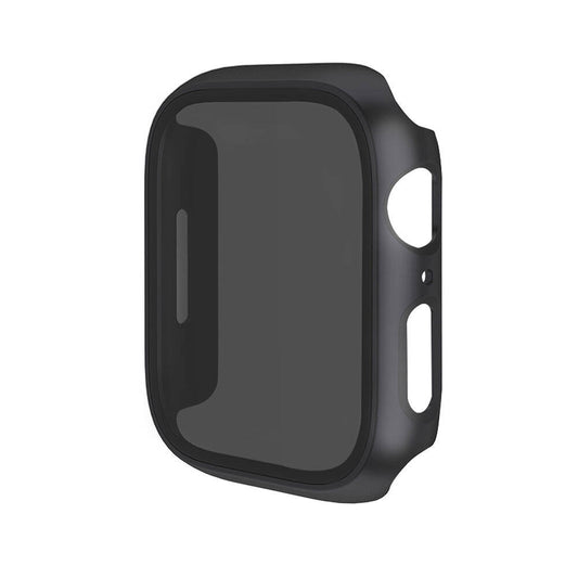 Apple Watch 7 45mm Hard PC Case and Privacy Ghost Screen Protector Zore Watch Gard 32 Black 