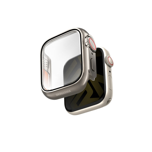 Apple Watch 7 45mm SkinArma Gado Pro Digital Crown Protective Case and Screen Protector Gray 