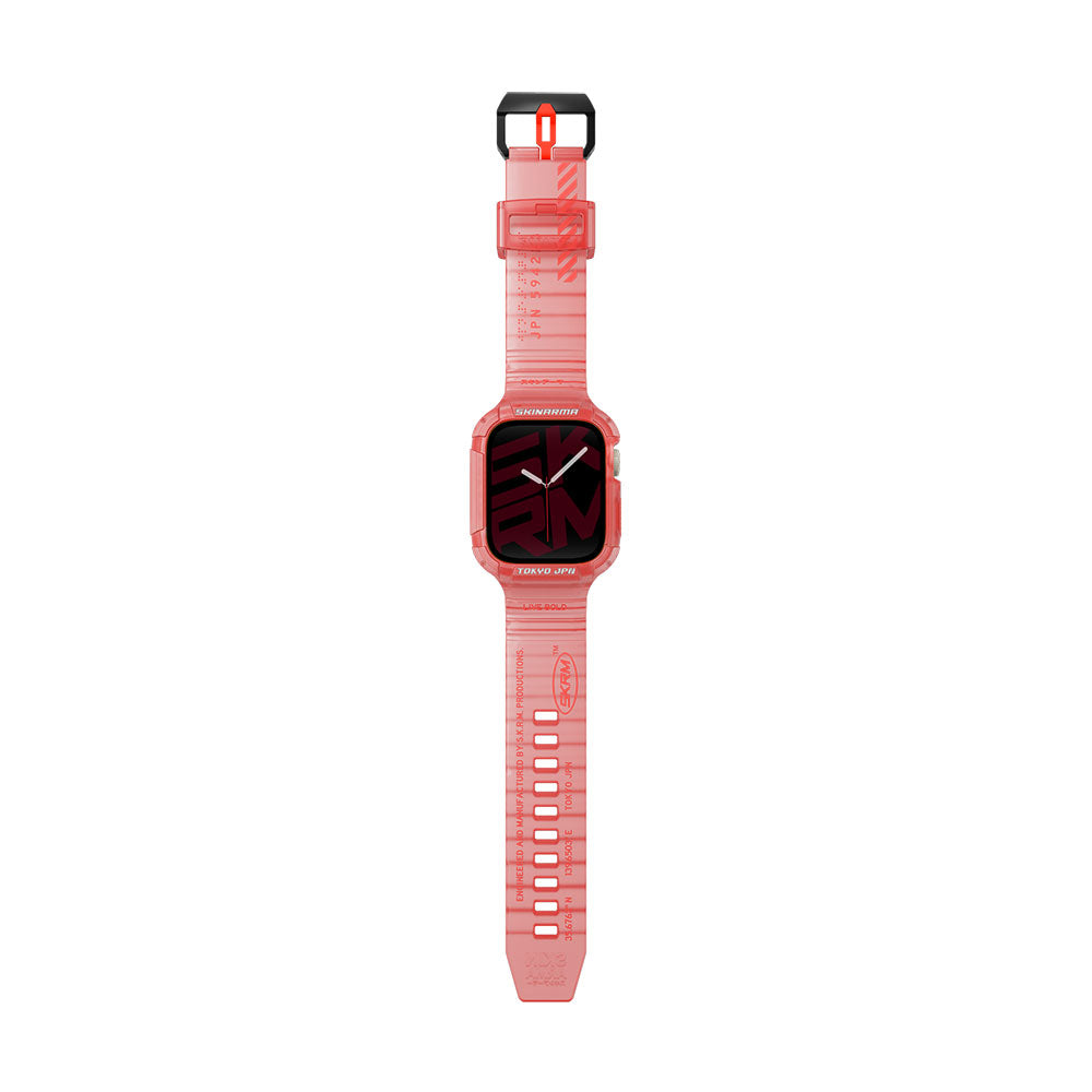 Apple Watch 7 45mm SkinArma Saido Hard PC Case Protective Silicone Band Blue 