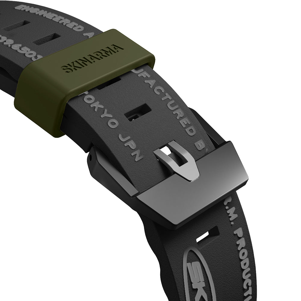 Apple Watch 7 45mm SkinArma Shokku Silicone Band Black 