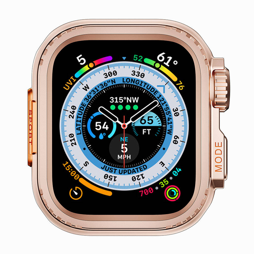 Apple Watch 7 45mm to Apple Watch Ultra 49mm Kasa Dönüştürücü Zore Watch Gard 33 Siyah