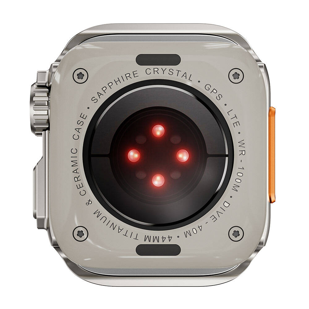 Apple Watch 7 45mm to Apple Watch Ultra 49mm Kasa Dönüştürücü Zore Watch Gard 33 Rose Gold