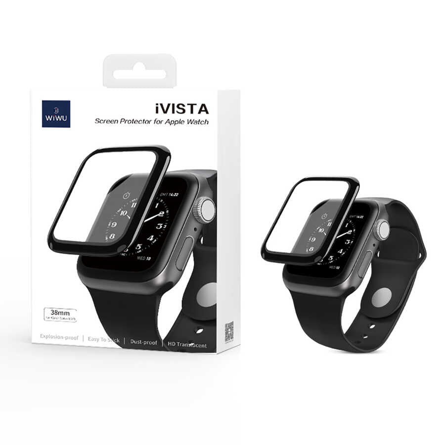 Apple Watch 7 45mm Wiwu iVista Watch Screen Protector Black 