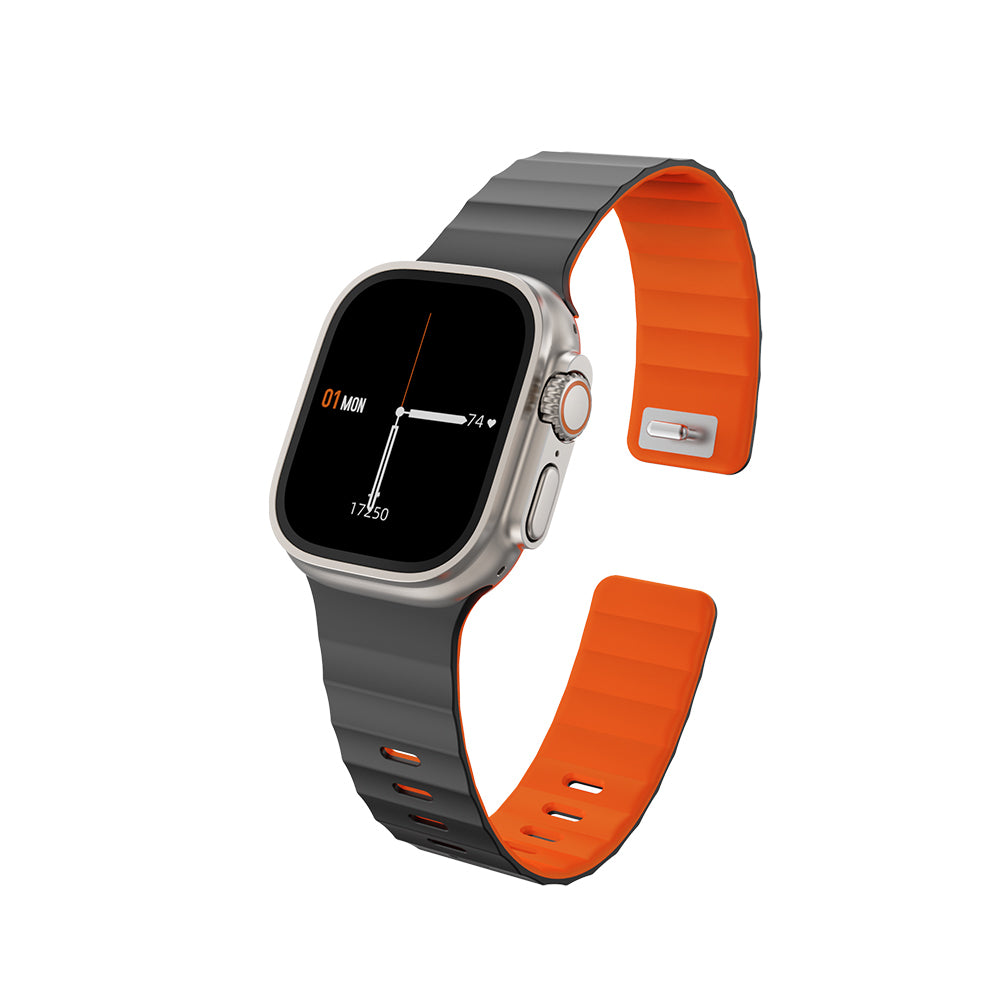 Apple Watch 7 45mm Wiwu Mag Secur Serisi Silikon Kordon