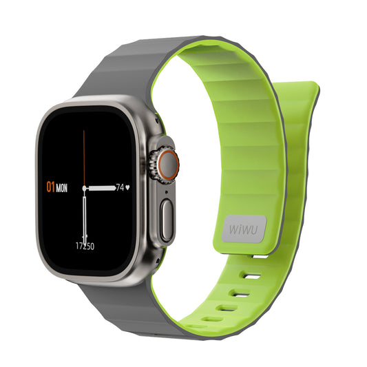 Apple Watch 7 45mm Wiwu Mag Secur Serisi Silikon Kordon