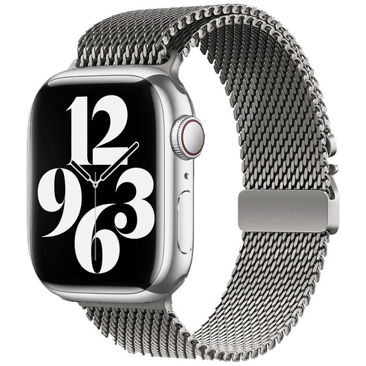 Apple Watch 7 45mm Zore KRD-121 Metal Mesh Strap Gray
