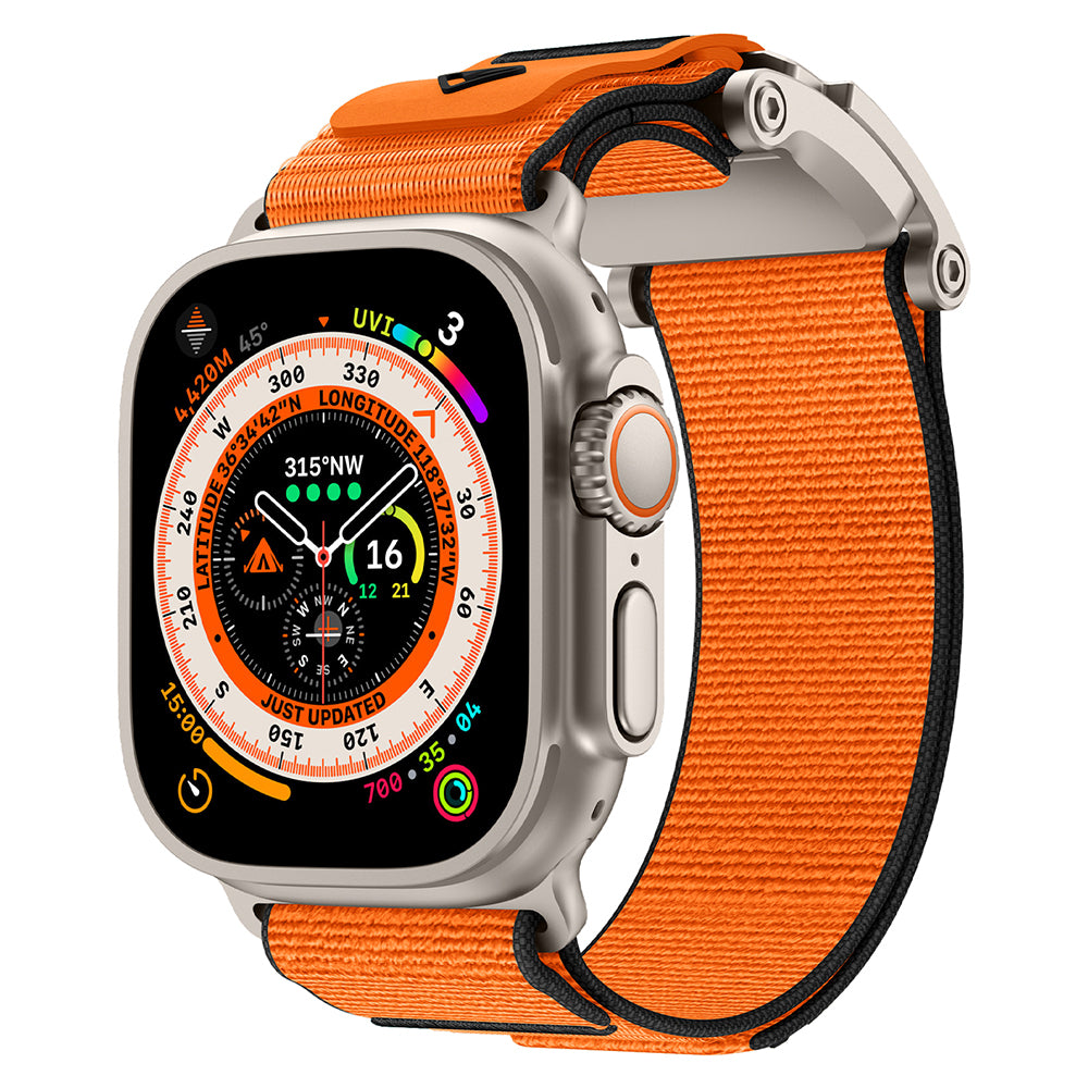 Apple Watch 7 45mm Zore KRD-154 Naylon Kumaş Hasır Örgülü Kordon