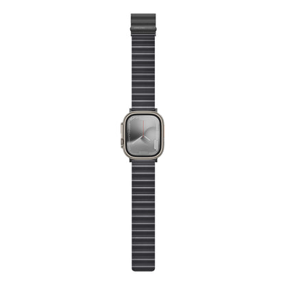 Apple Watch Serisi Uyumlu Amazing Thing Glamour Sense Deri Kordon Mavi