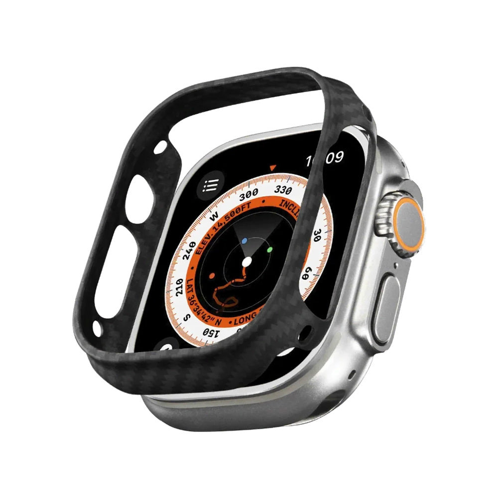 Apple Watch Ultra 49mm 600D Aramid Fiber Classic Serisi Kasa Koruyucu Pitaka Air Case Mavi