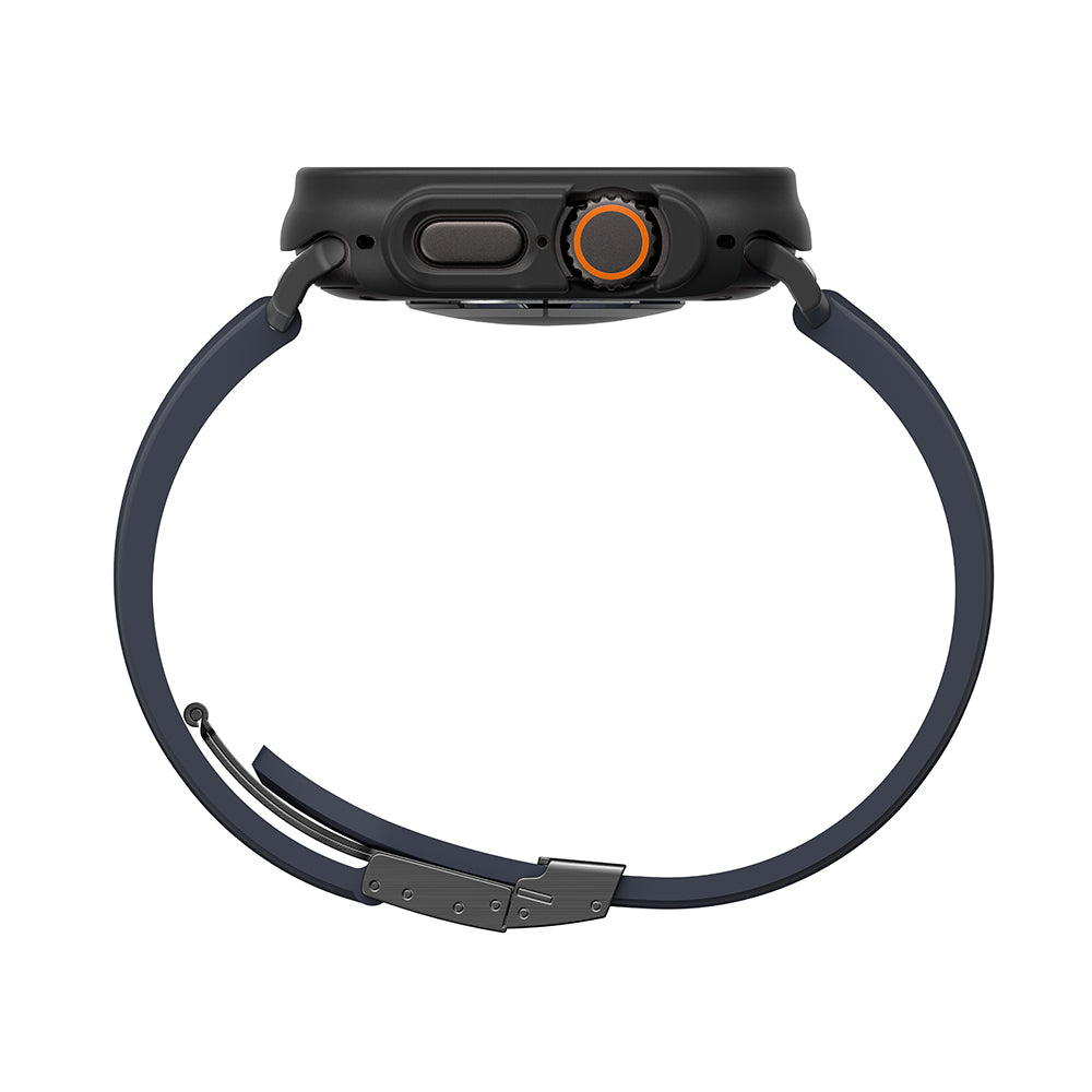 Apple Watch Ultra 49mm Amazingthing Radix Minimal FullGuard Sert PC Kasa ve Ekran Koruyucu Şeffaf